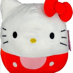 BNWT Kitty Collectors Squishmallows 20" Hello Kitty 2021 Exclusive Red & White!